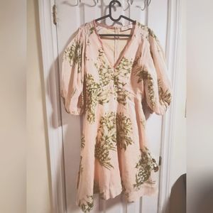 Zimmermann Pineapple Print Linen Dress